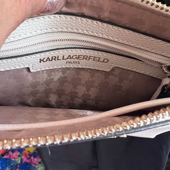 Karl Lagerfeld White leather Crossbody Bag - Picture 2 of 11